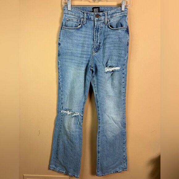 BDG Urban Outfitters Women’s Size 27 Distressed Stretch High Rise Flare Jeans - Picture 1 of 4